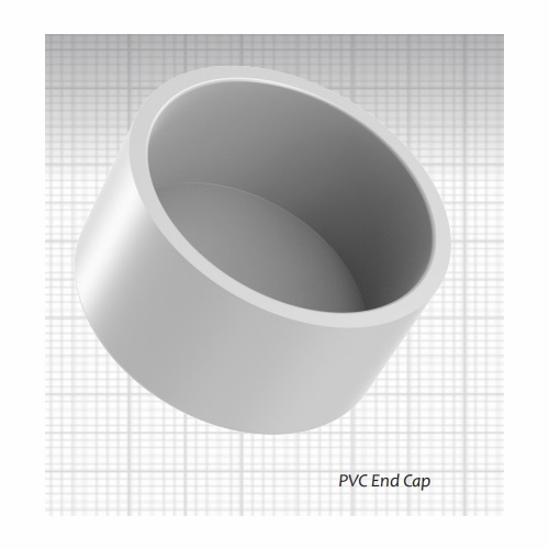 Cal Am 2046-040 PVC CAP, 4 INCH 100mm