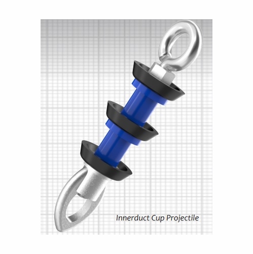 Cal Am 2120-015 Innerduct Cup Projectile, 1-1/2 Inch  40Mm
