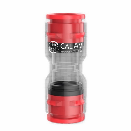 Cal Am 3150-121 MICRODUCT STRAIGHT COUPLER, 12/10mm, RED