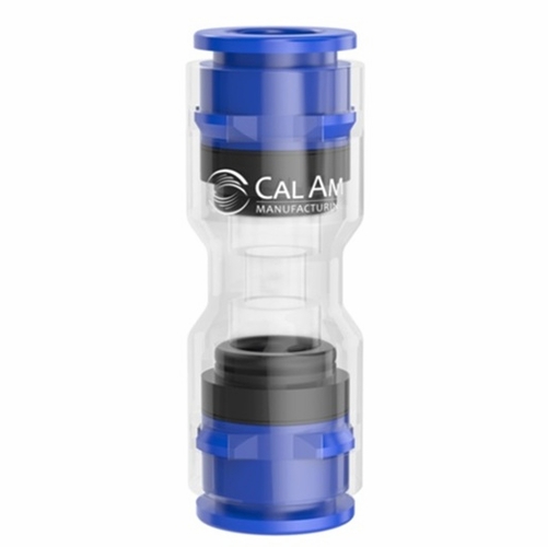 Cal Am 3150-160 MICRODUCT STRAIGHT COUPLER, 16/12mm, BLUE