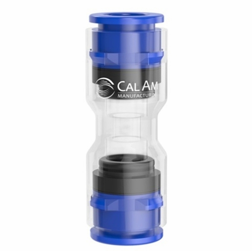 Cal Am 3150-180 MICRODUCT STRAIGHT COUPLER, 18/14mm, BLUE