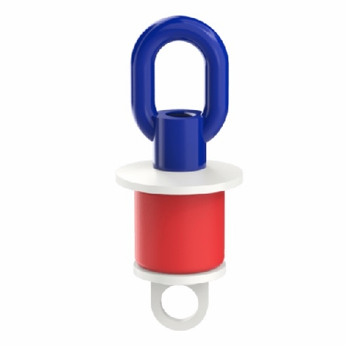 Cal Am 5120-25L Blank Duct Plug, Loop Nut, 2.50 Inch  65Mm