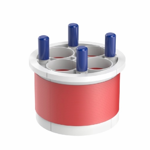 Cal Am 7440-080 Quadplex Entry Seal, 4.00 Inch 100Mm, Port 0.80 Inch 21Mm