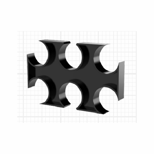 Cal Am A6W-12 Clip Spacer, 6-Way, 1-1/4" 32Mm