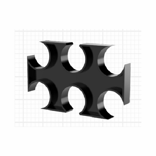 Cal Am A6W-15 Clip Spacer, 6-Way, 1-1/2" 40Mm