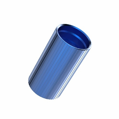 Cal Am JM-COU-15CP190SB ALUMINUM COUPLER, 1.50 inch  40mm, BARBED, BLUE
