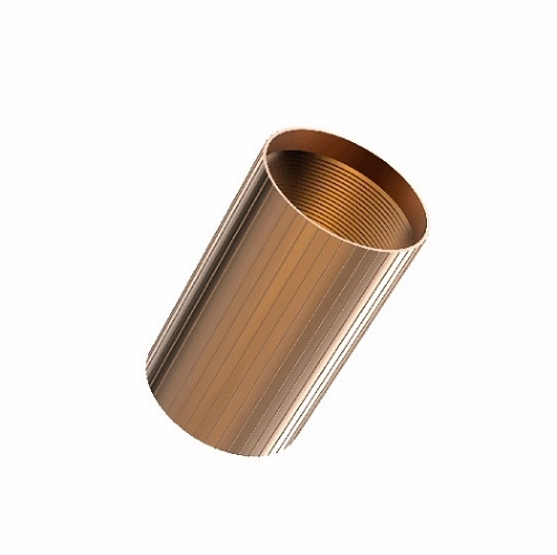 Cal Am JM-COU-20CP252U ALUMINUM COUPLER, 2.00 inch 50mm, REVERSE-THREADED, BRONZE