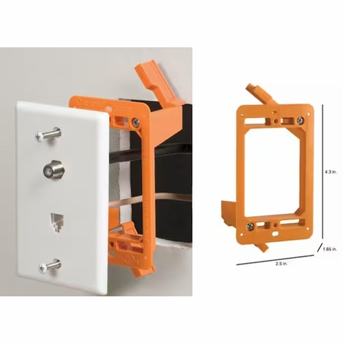 CARLON SC100RR 1-GANG NON-METALLIC LOW-VOLTAGE OLD WORK BRACKET