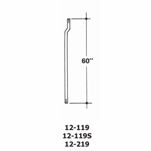 CHARLES 12-119 HOUSE RISER PIPE KIT 7/8 OD STRAIGHT W/ CLAMP