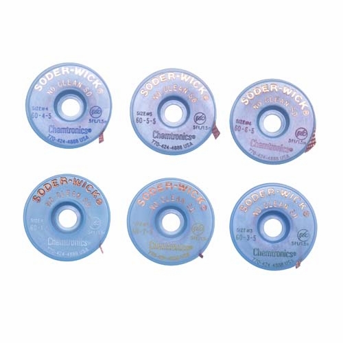 Chemtronics 60-6-5 Soder-Wick No Clean Sd The Fastest, Cleanest No-Clean Flux Desoldering Braid Pac