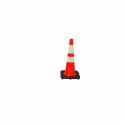 Cr28Slrc64 28In 7Lb Slim-Line Cone With Collars Black Base