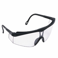 Cudas 19142 Wrap Around Safety Glasses Black Frame Clear Lens