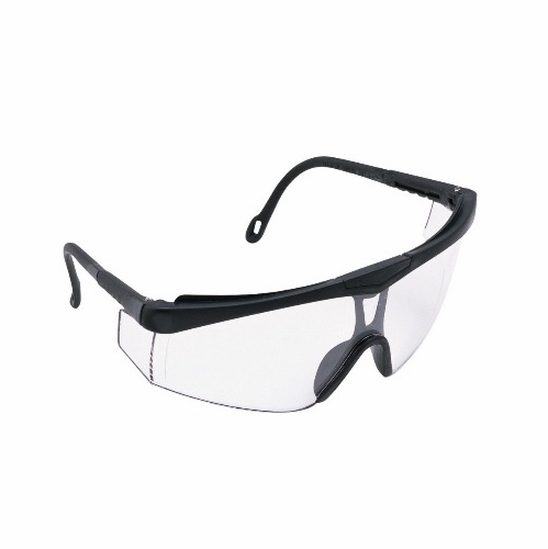 Cudas 19142 Wrap Around Safety Glasses Black Frame Clear Lens