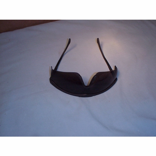 Cudas #19144 Wrap Around Safety Glasses Black Frame Gray Lens New