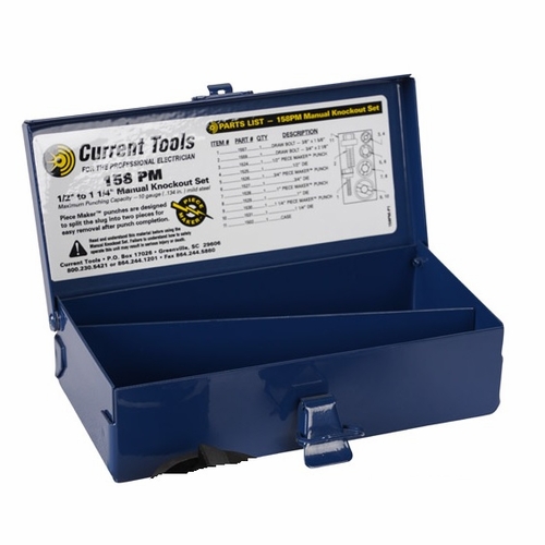 Current Tool  1502 Case- 1/2 Inch  To 1 1/4 Inch  Set  ,Parts For Knockout Sets