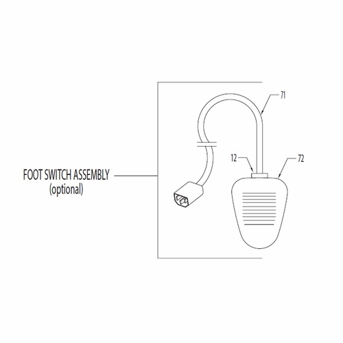 Current Tools 99-122 Foot Switch For 99 Cable Feeder Upc 811993022227