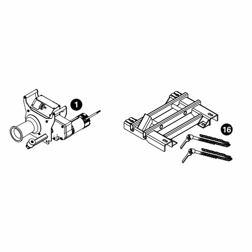 Current Tools 120 10,000 lb. Two Speed Cable Puller with Chain Mount upc 811993026096