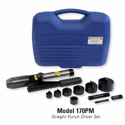 Current Tools 170PM 1/2 inch -2 inch PIECE MAKERå™ SET - STRAIGHT with punches and dies