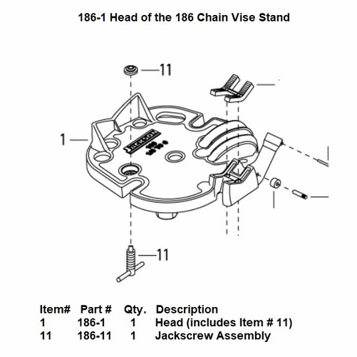 Current Tools 186-1 Head upc 811993024597