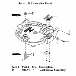 Current Tools 186-11 Jack Screw Assembly upc 811993024696