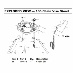 Current Tools 186-14 Pin - Chain upc 811993024733