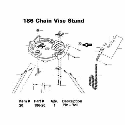Current Tools 186-20 Pin - Roll upc 811993024788