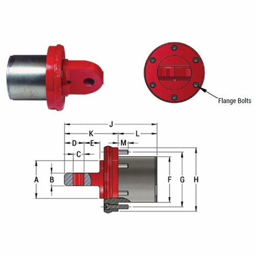 DCD 00503-330 Stub-e-dub Lite Swivel Swl 60,000 Lb Type 3