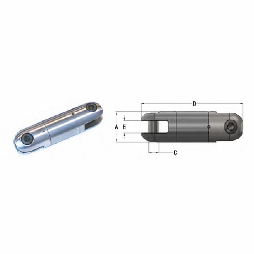 Dcd 00506-008 Line Swivel 20 Mm Dia, 5 Kn Cap.