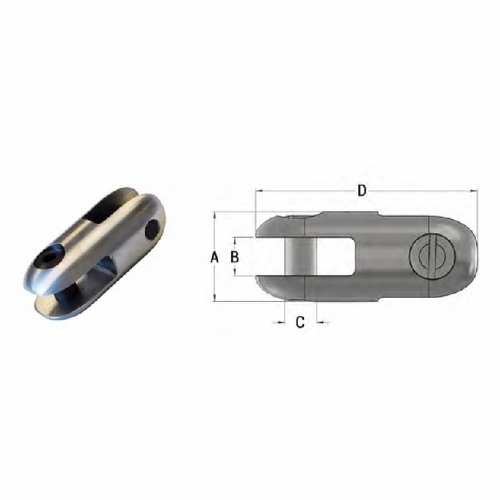 DCD 00520-040 Can-link Connector 2-3/8 inch  Dia, 25,000 Lb