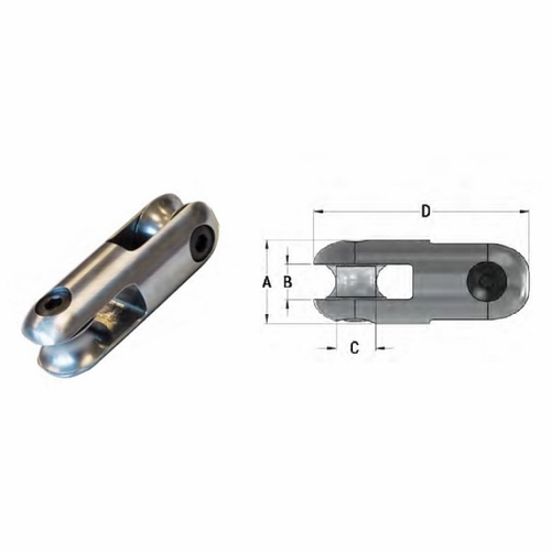 DCD 00521-020 Rope-Rope Connector  max 5/8 dia 15,000 lb
