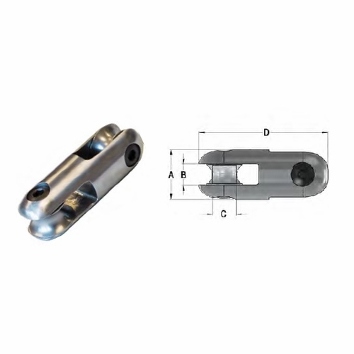 DCD 00521-045 Rope-Rope Connector max 1-3/8 inch 25,000 lb