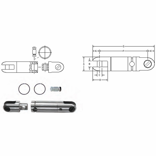 DCD 00555-0034 Breakaway Pin Kit 340 Lb, 10/kit
