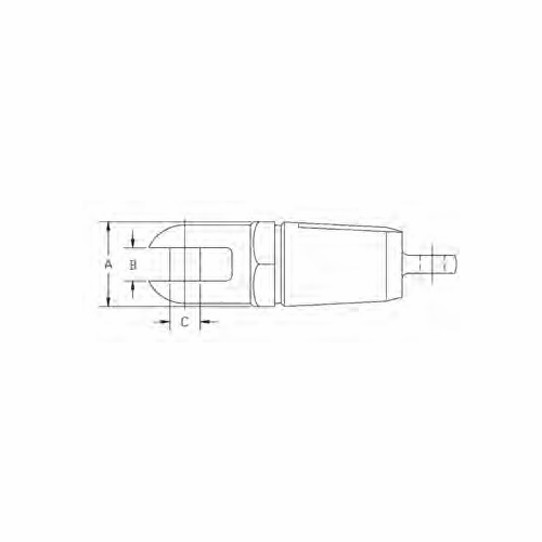 DCD 00615-100 Innerduct Swivel 1 inch Duct Clevis Style