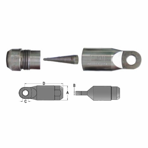 Dcd 24000-030 Power-Grip Pulling Eye 300 Mcm Lug Style