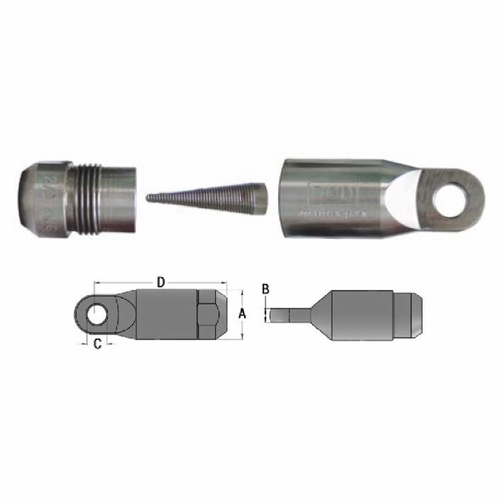Dcd 24000-125 Power-Grip Pulling Eye 1250 Mcm Lug Style