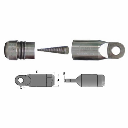 Dcd 24000-150 Power-Grip Pulling Eye 1500 Mcm Lug Style