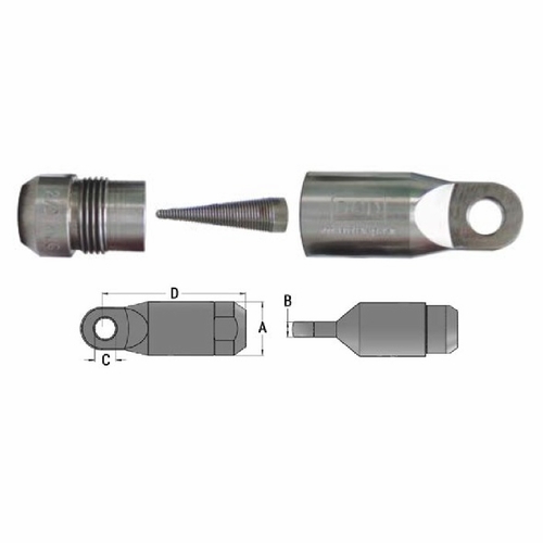 Dcd 24000-200C Power-Grip Pulling Eye - Compact 2000 Mcm Lug Style