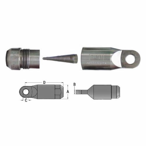 DCD 24000-500 Power-grip Pulling Eye 5000 MCM Lug Style