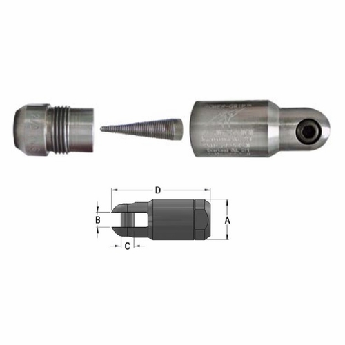 DCD 24100-150 Power-grip Pulling Eye 1500 MCM Clevis Style