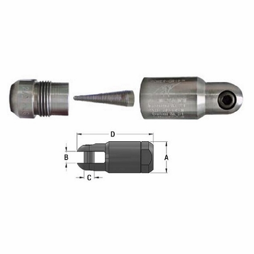 DCD 24100-200C Power-grip Pulling Eye 2000 MCM Compact Clevis Style