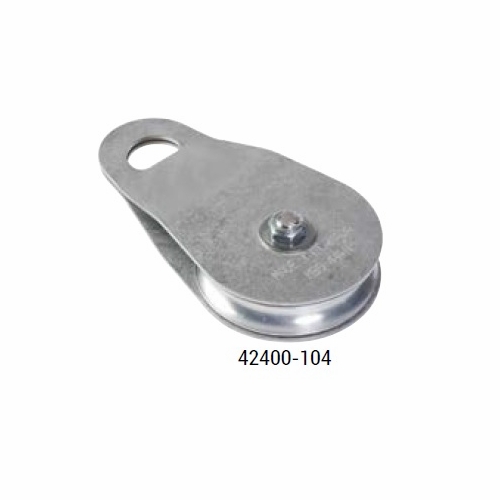 DCD 42400-104 Stainless Steel Single Swing Side Snatch Block  1 Al. Sheave 100 mm dia.