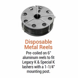 Dcd 61020-060 Lashing Wire Disposal Metal Reel, Non-Metallic 0.045 Inch , 1200 Ft/Coil