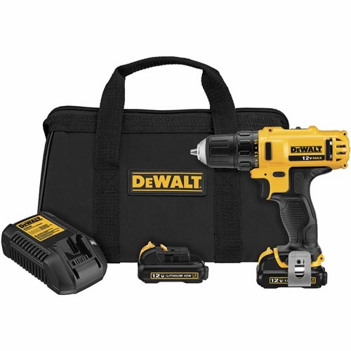 DEWALT DCD710S2 12V MAX LI-ION 3/8 CORDLESS DRILL/DRIVER KIT