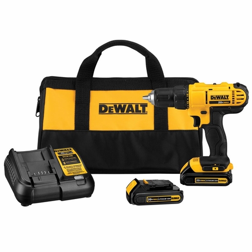 Dewalt Dcd771C2 20V Max Li-Ion 1/2 Inch   Cordless Drill Kit