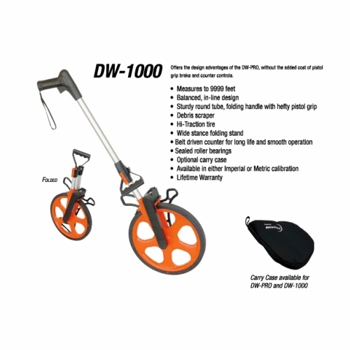DURAWHEEL DW-1000 12.5 inch MEASURING WHEEL UP TO 9999 FEET