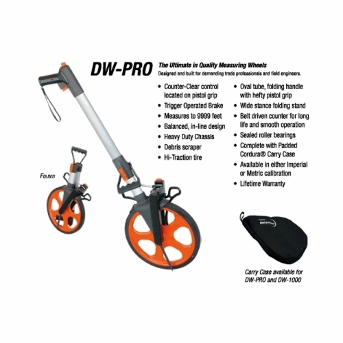 DURAWHEEL DW-PRO 12.5 inch MEASURING WHEEL UP TO 9999 FEET