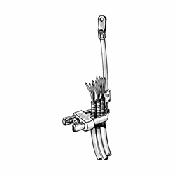EMC EM3955-10S BSW CONN W/6 inch number 10AWG WIRE AND YOKE