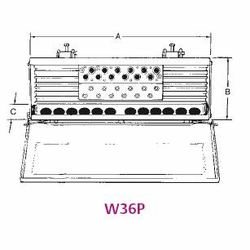 EMERSON/RELIABLE W36P 6PR CARBON PROTECTED F000351 WIRE TERMINAL