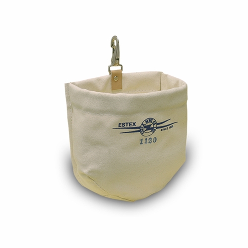 Estex 1120 Nut & Bolt Bag, Canvas W/Single Quick Release Snap 7 Oz.