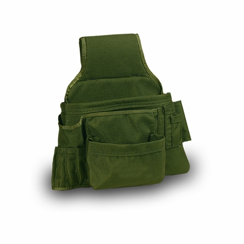 ESTEX 1139 Tool Pouch, Green Woven Nylon, Belt Loop 11 oz.